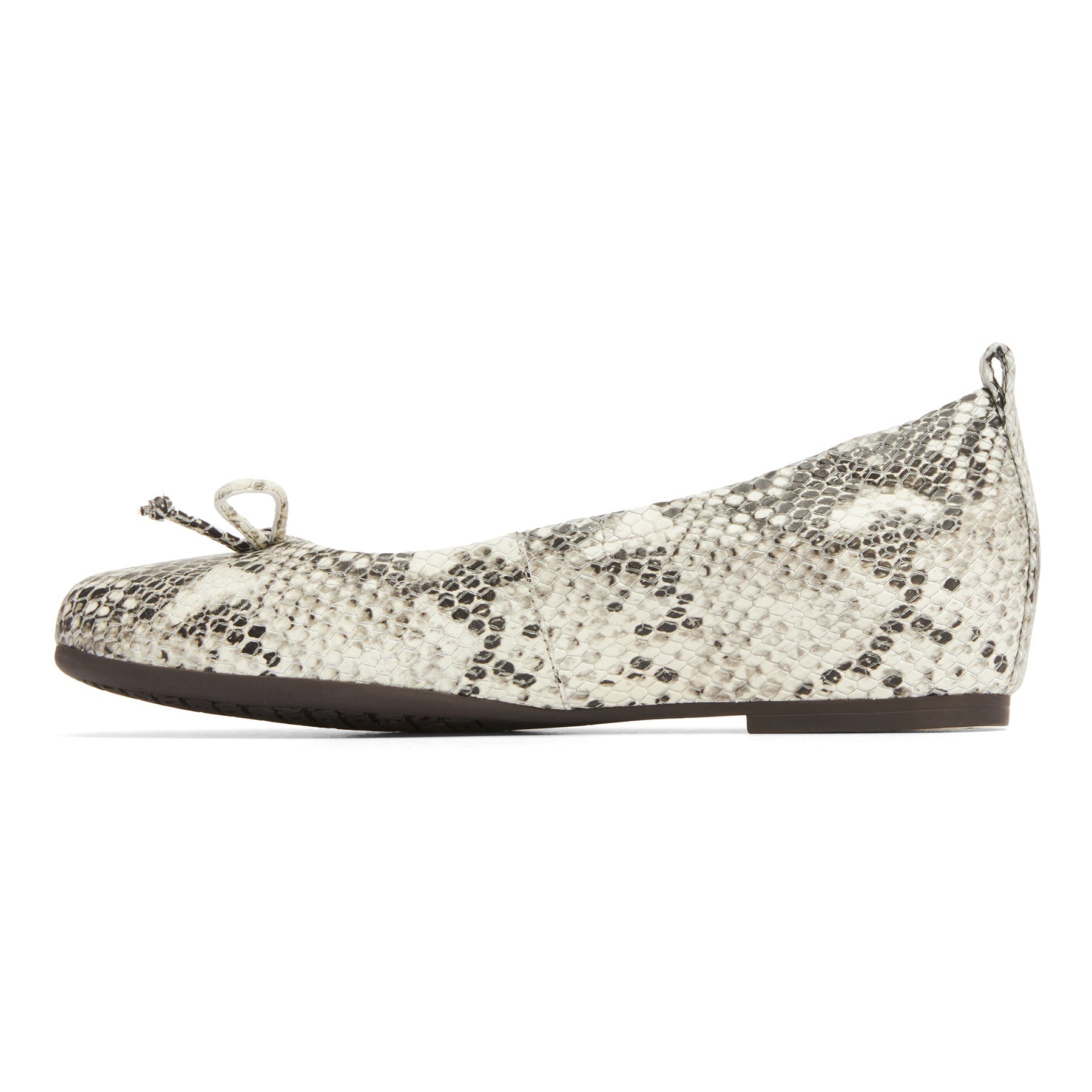 Cadence Bow Metatarsal - Snake Print Leather