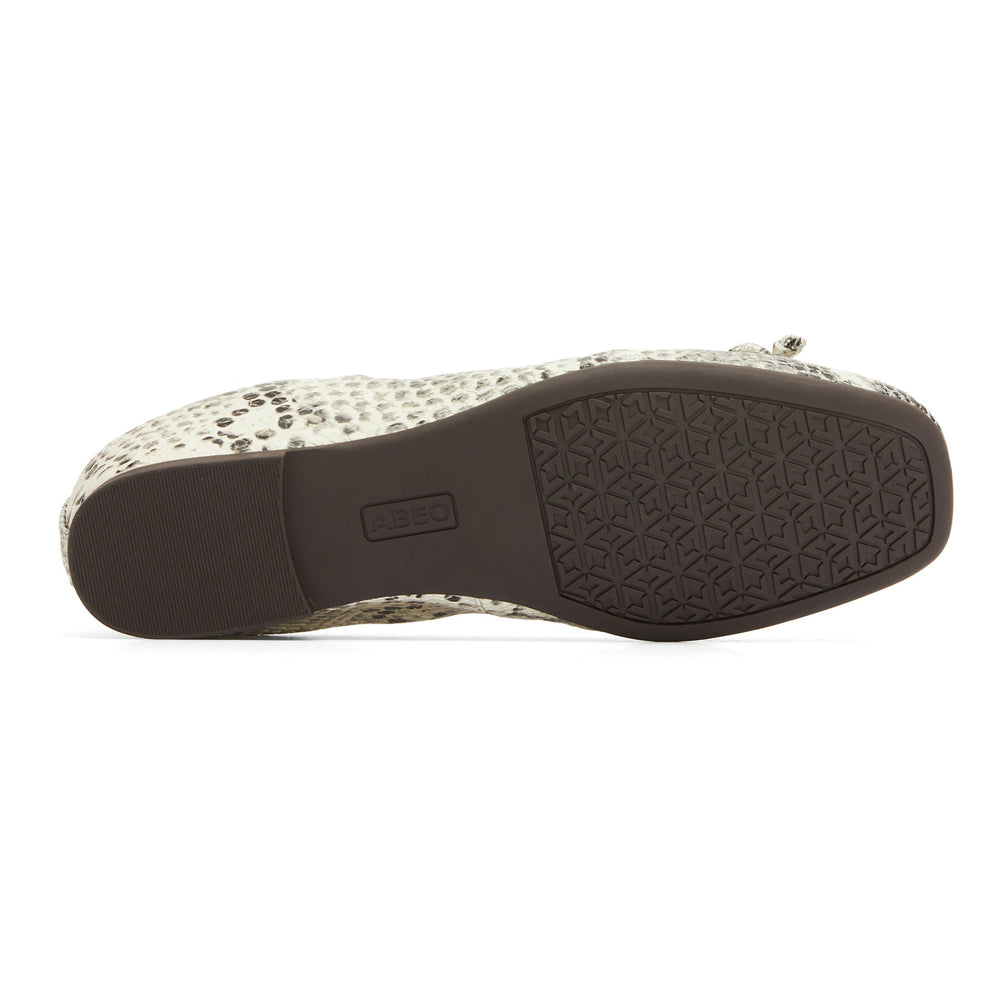 Cadence Bow Metatarsal - Snake Print Leather