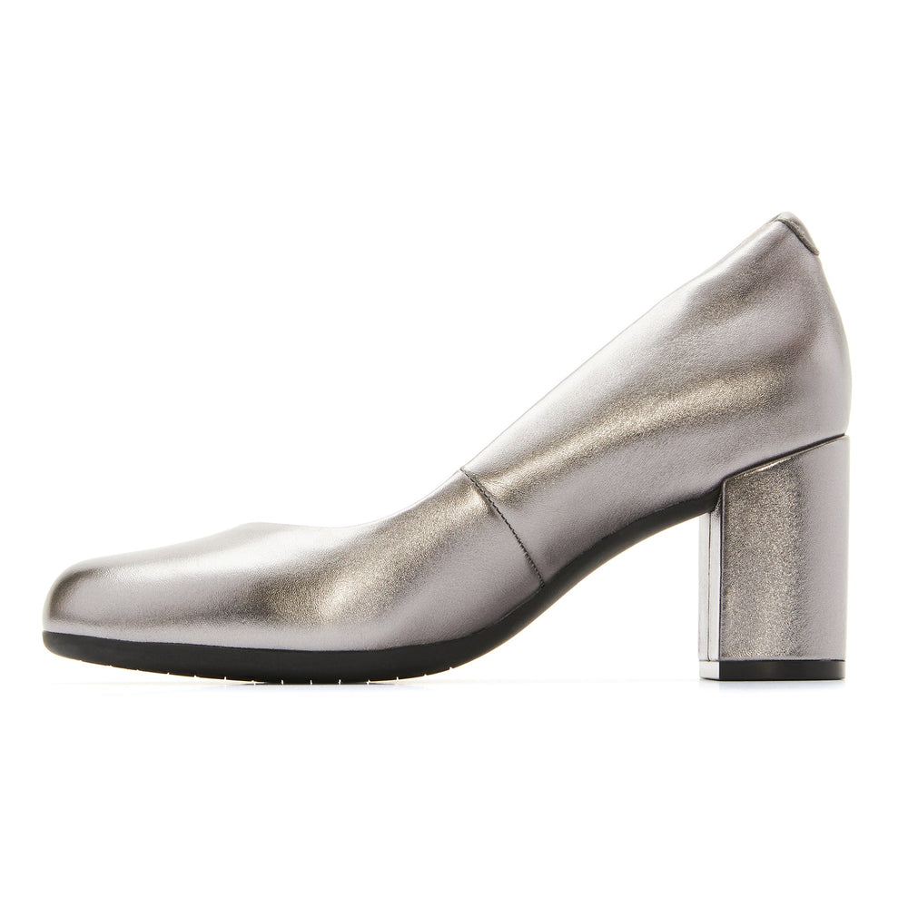 Tempo Pump - Silver Metallic Leather
