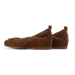 Cadence Bow Metatarsal - Caramel Suede