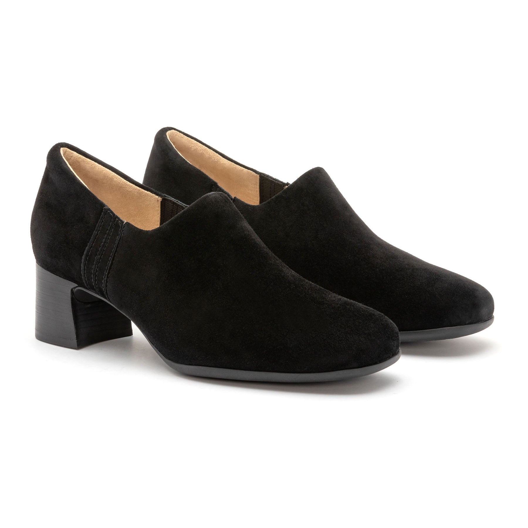Avenue Slip On - Black Suede