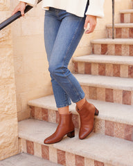 Plaza Back Zip - Dark Tan