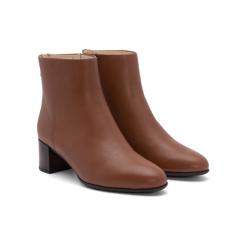 Plaza Back Zip Metatarsal - Dark Tan