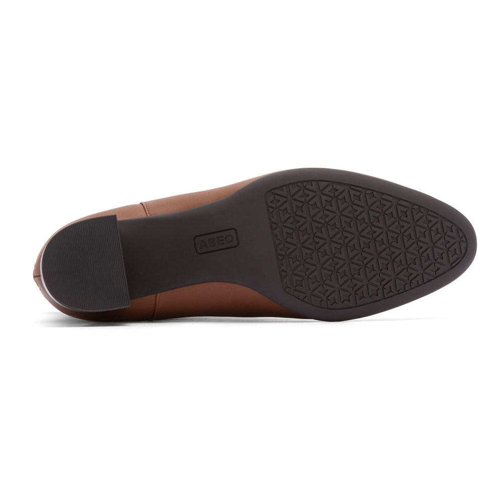 Plaza Back Zip Metatarsal - Dark Tan