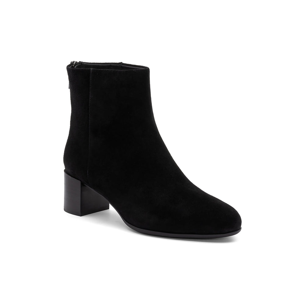 Plaza Back Zip Metatarsal - Black Suede