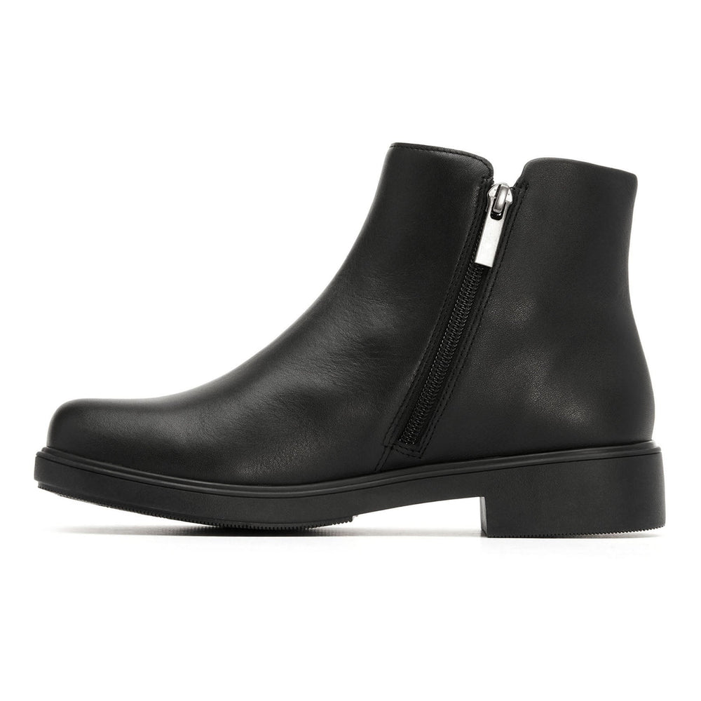 Compass Zip Metatarsal - Black Leather