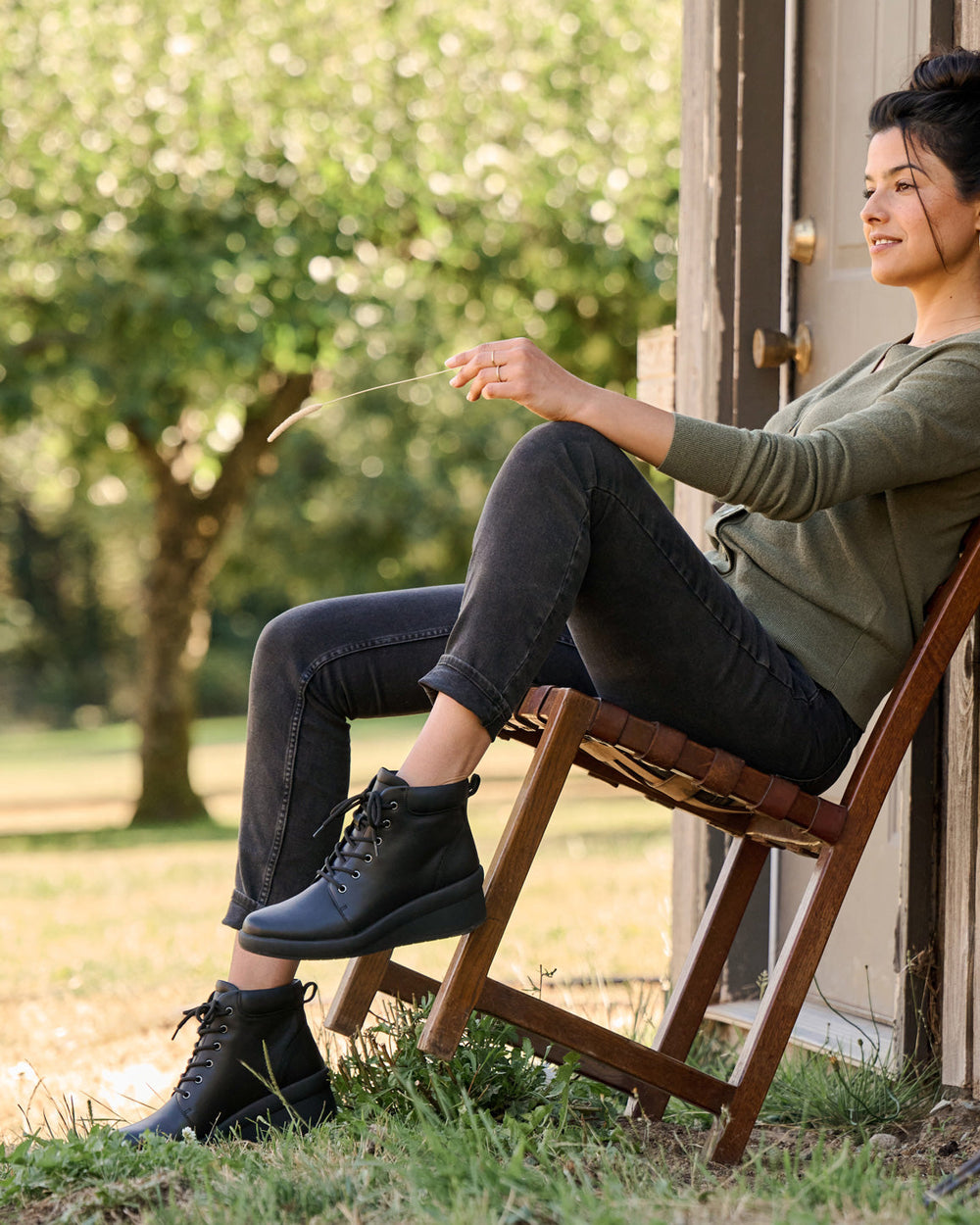 Passage Lace Up - Olive
