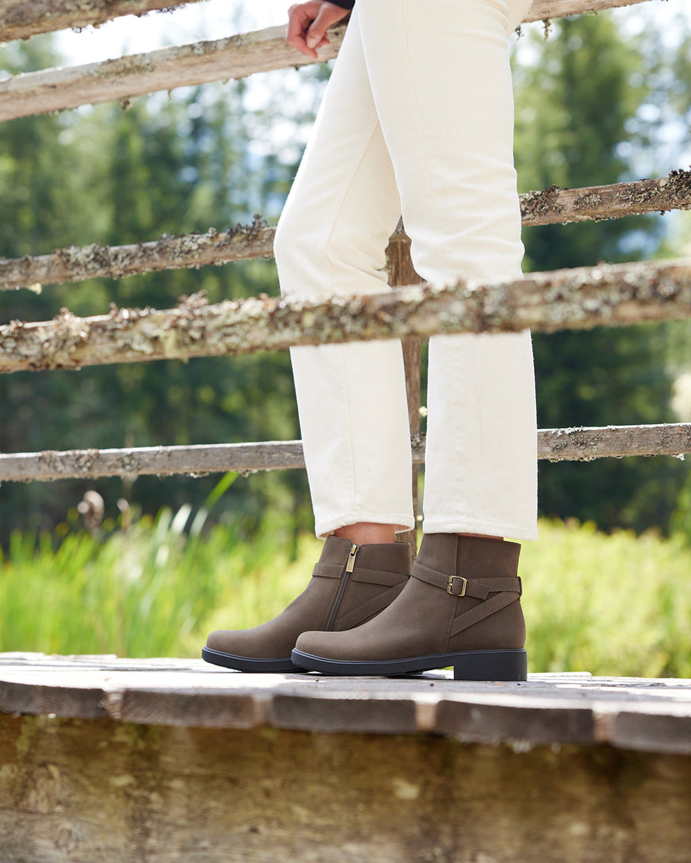 Compass Buckle Metatarsal - Olive Nubuck