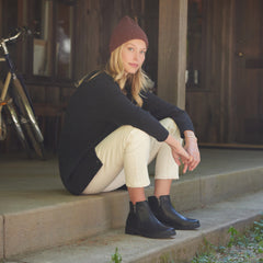 Compass Buckle - Black Nubuck