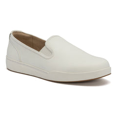 Encore Slip On - White Leather
