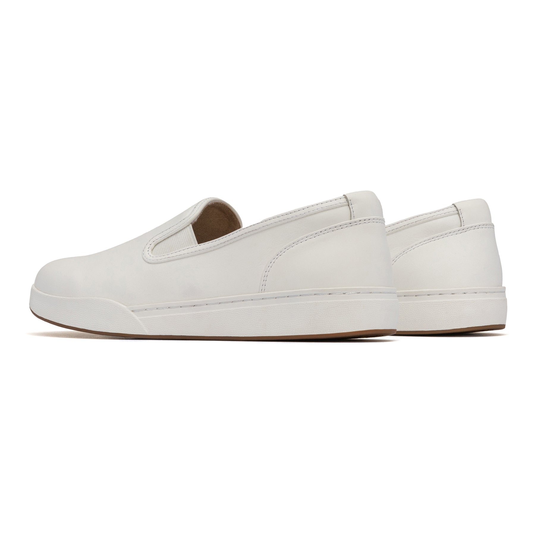 Encore Slip On - White Leather