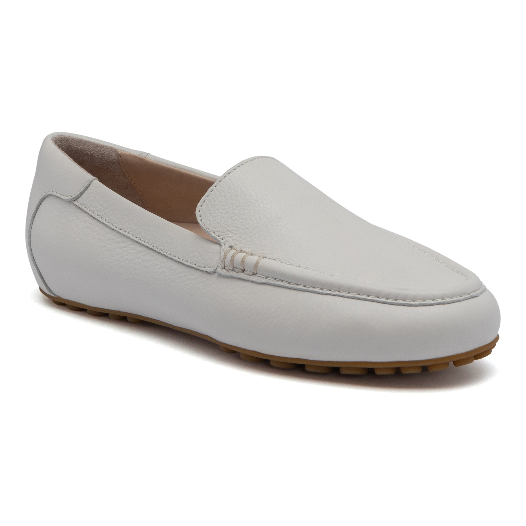 Harbor - White Pebble Leather