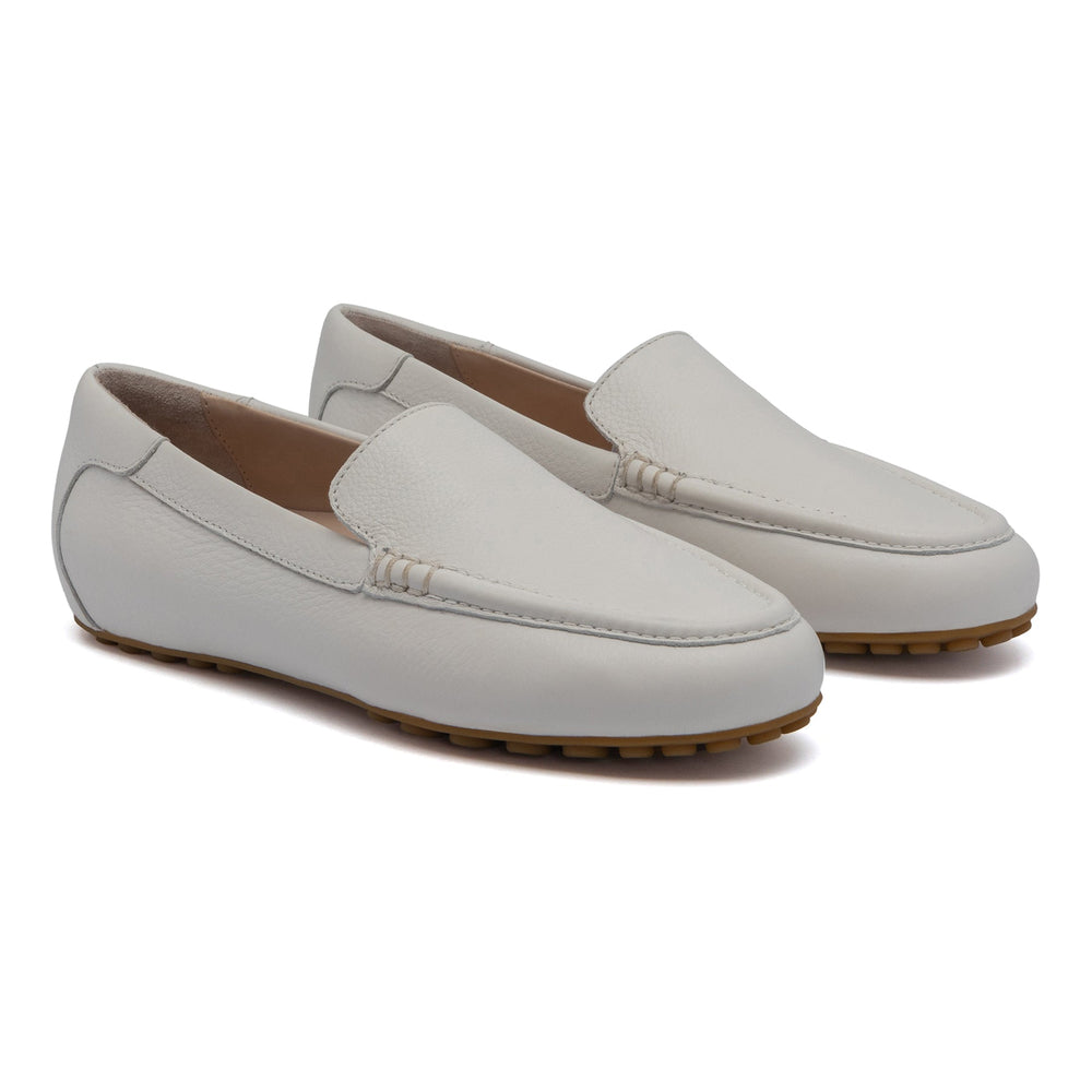 Harbor - White Pebble Leather