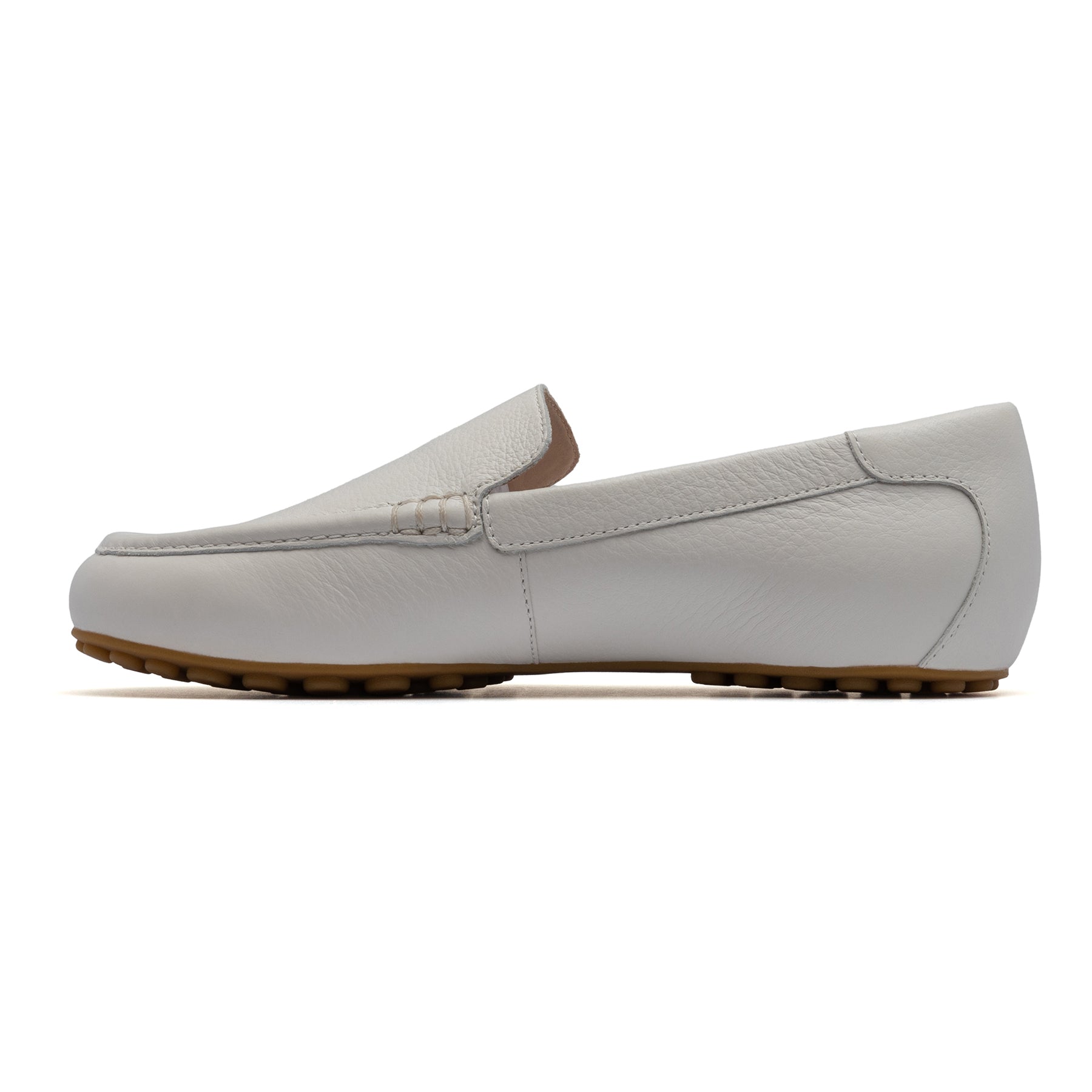 Harbor - White Pebble Leather