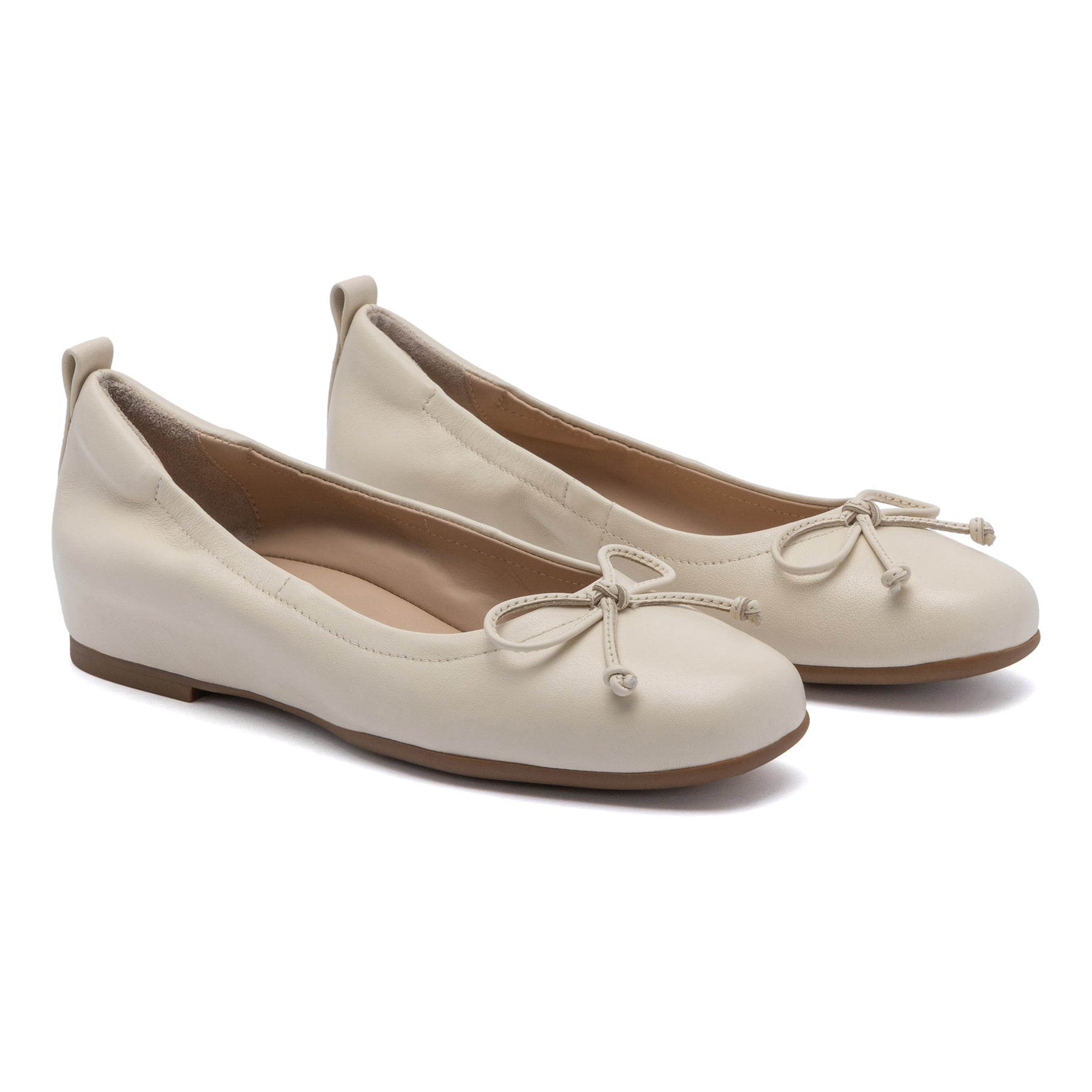 Cadence Bow Metatarsal - Off White Leather