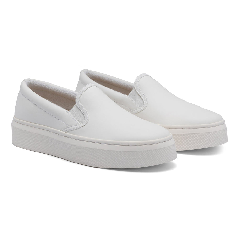 Jumpstreet Slip On - White Leather