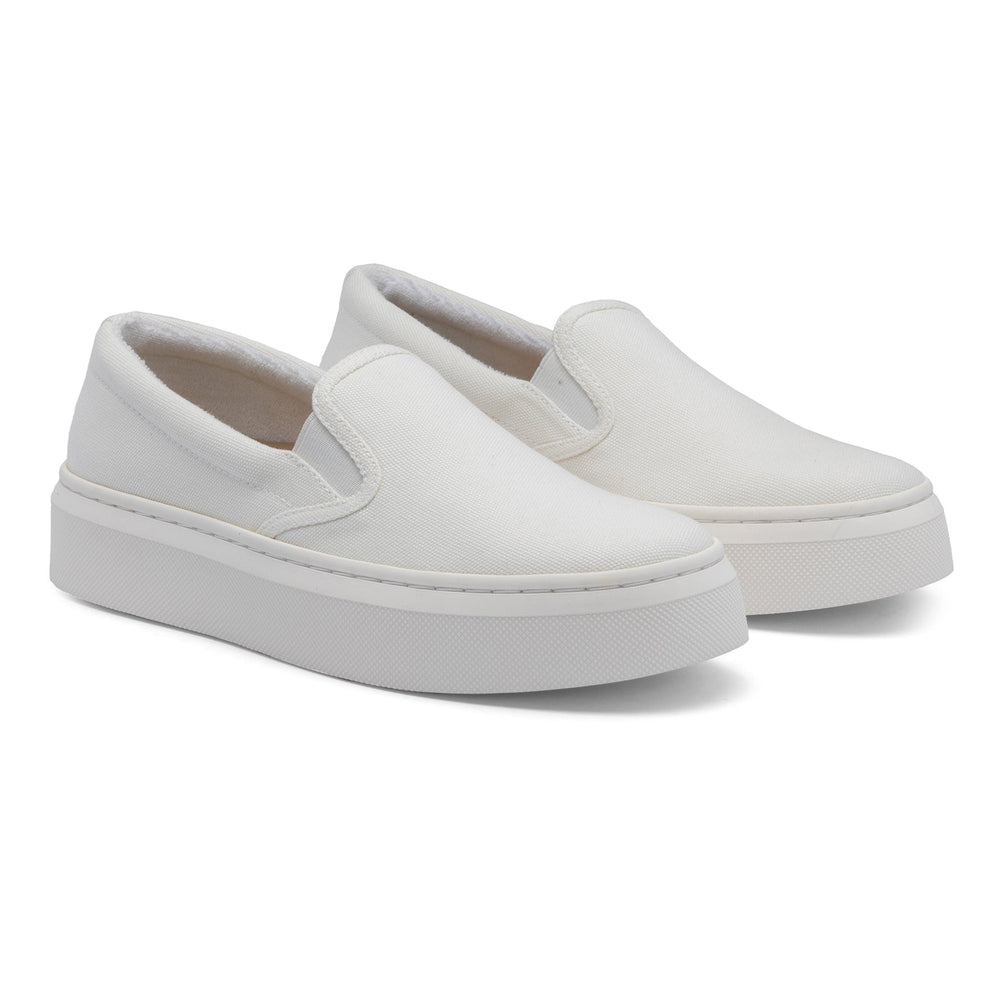 Jumpstreet Slip On Metatarsal - White Canvas