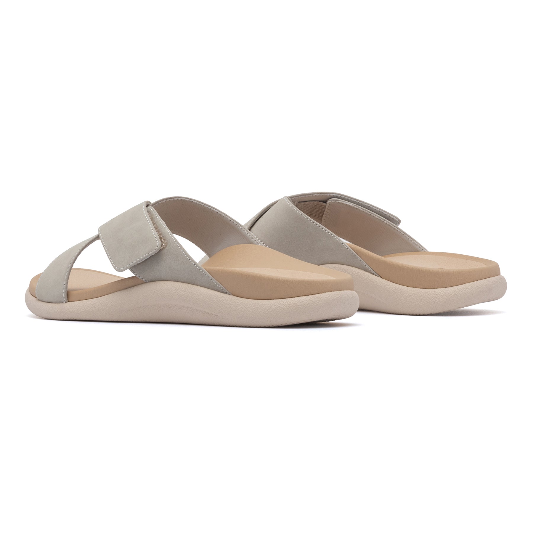 Laguna Slide - Beige Leather