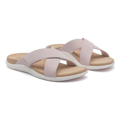 Laguna Slide - Pink Leather
