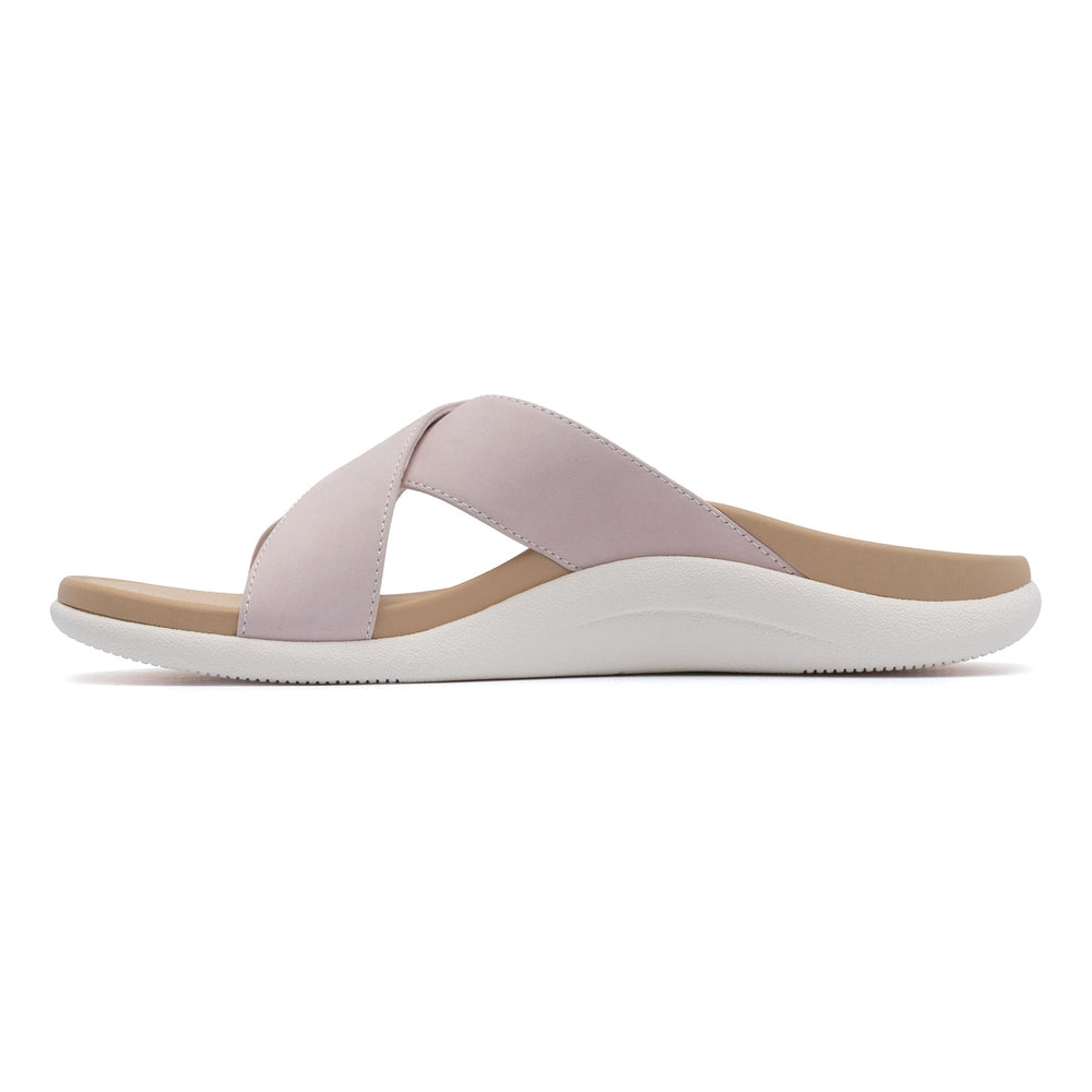 Laguna Slide - Pink Leather