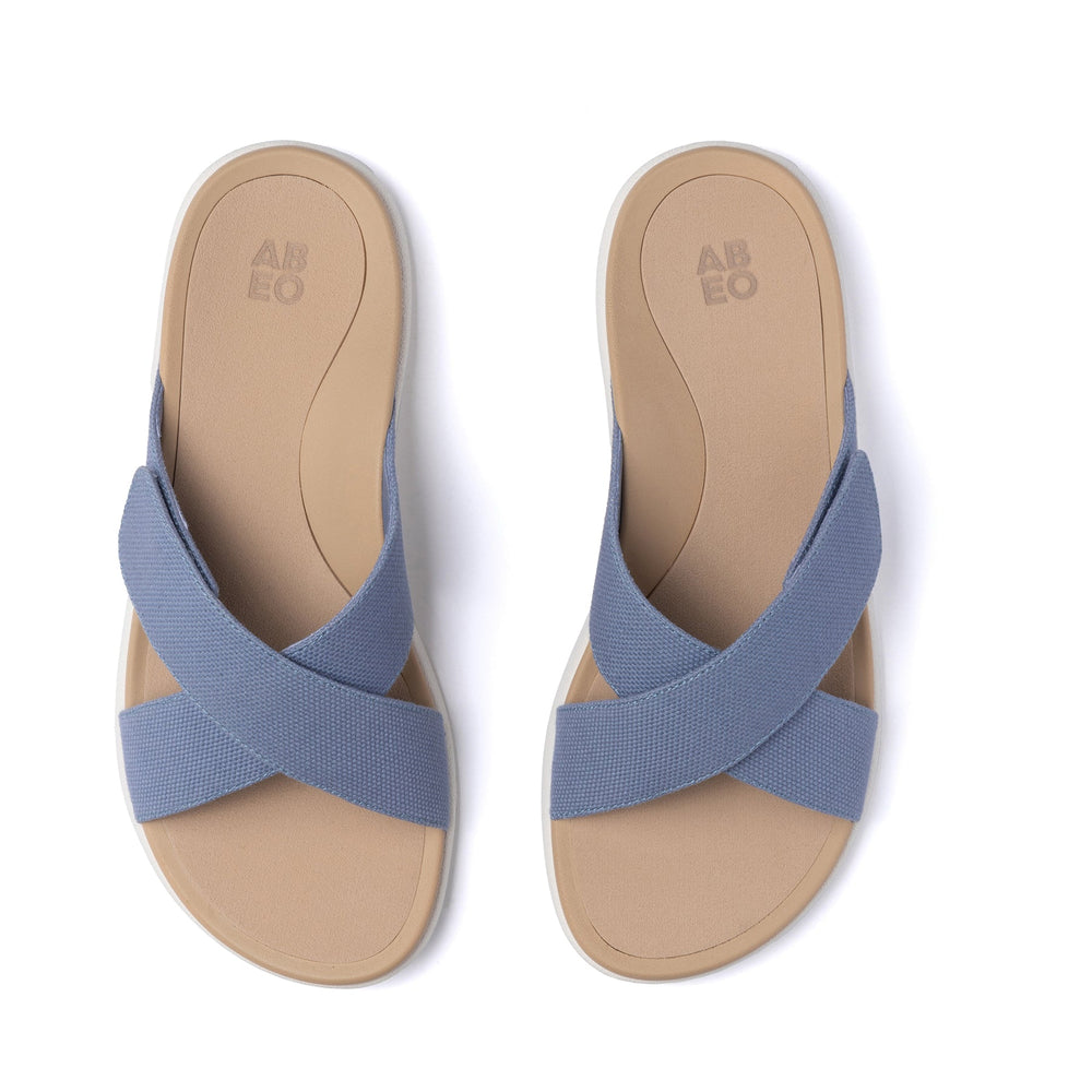 Laguna Slide Metatarsal - Light Denim Canvas