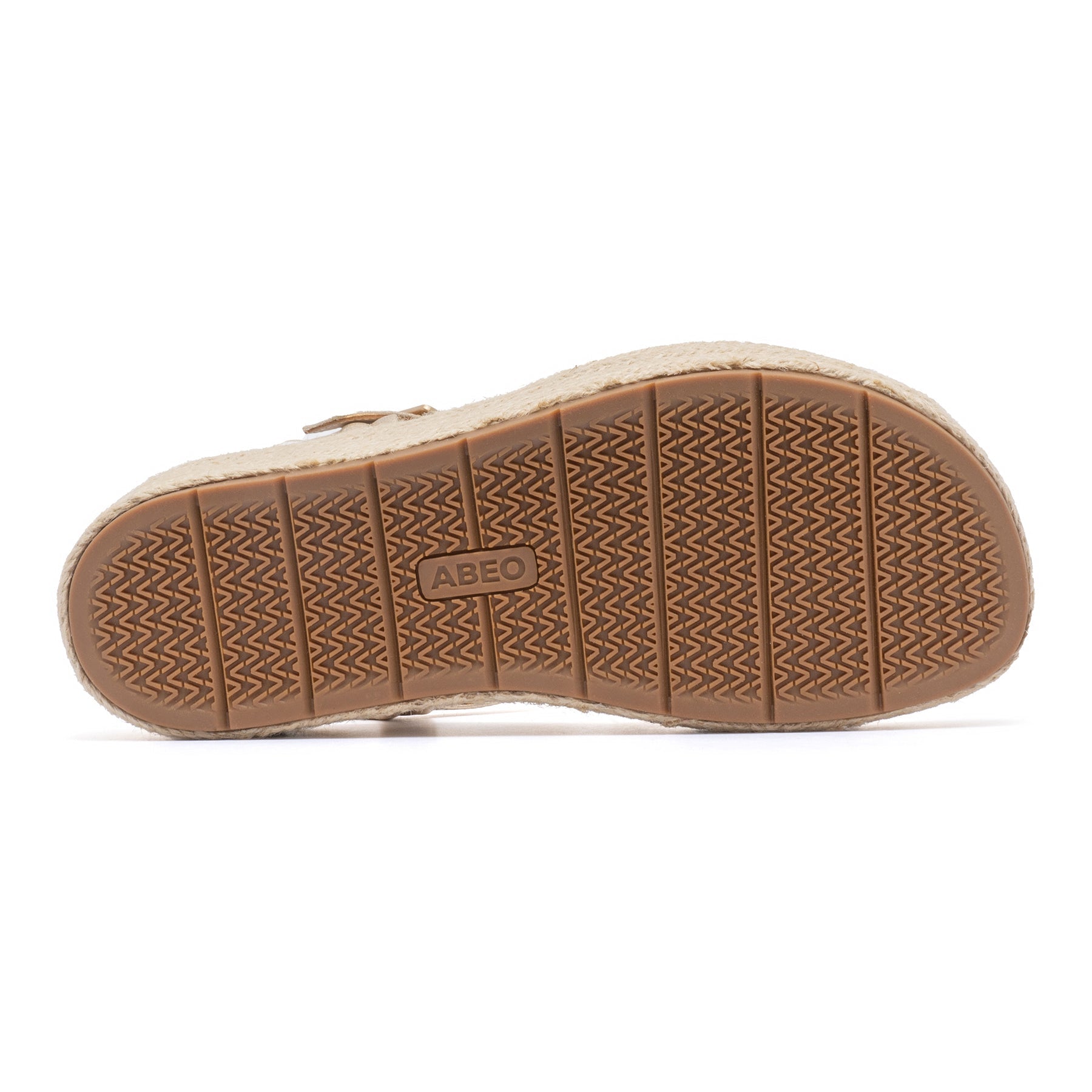 Solstice Buckle Sandal - Light Gold Leather
