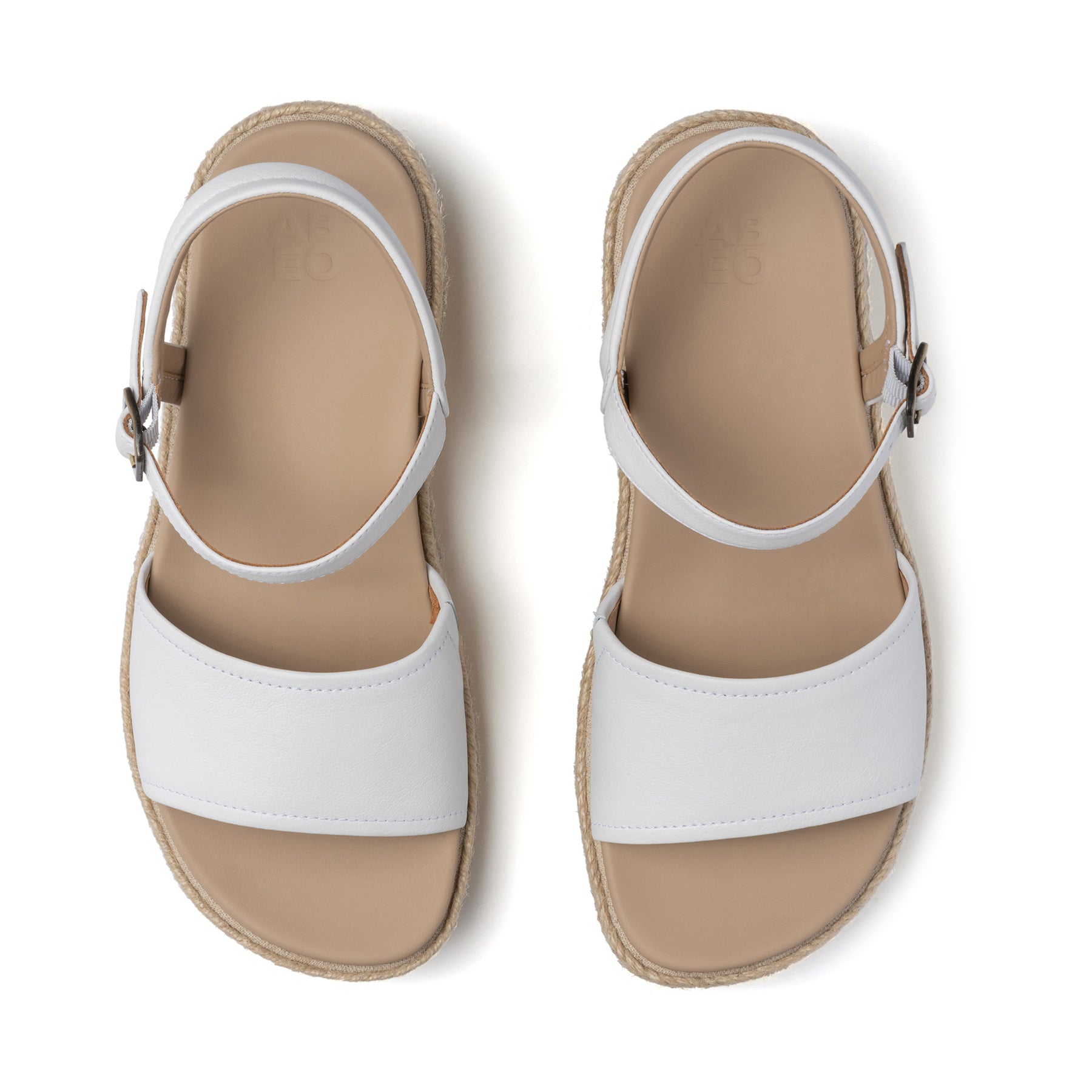 Solstice Buckle Sandal Metatarsal - White Leather