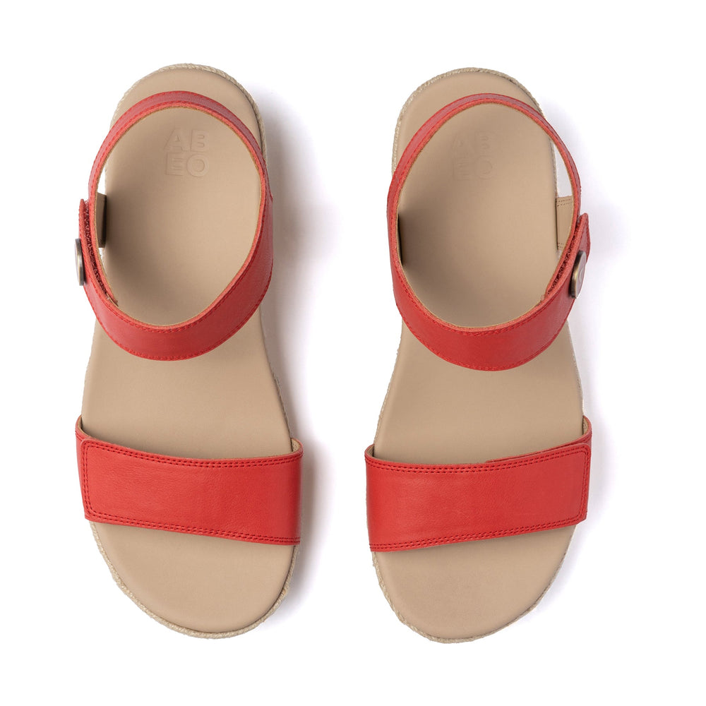 Riviera Strap Sandal Metatarsal - Red