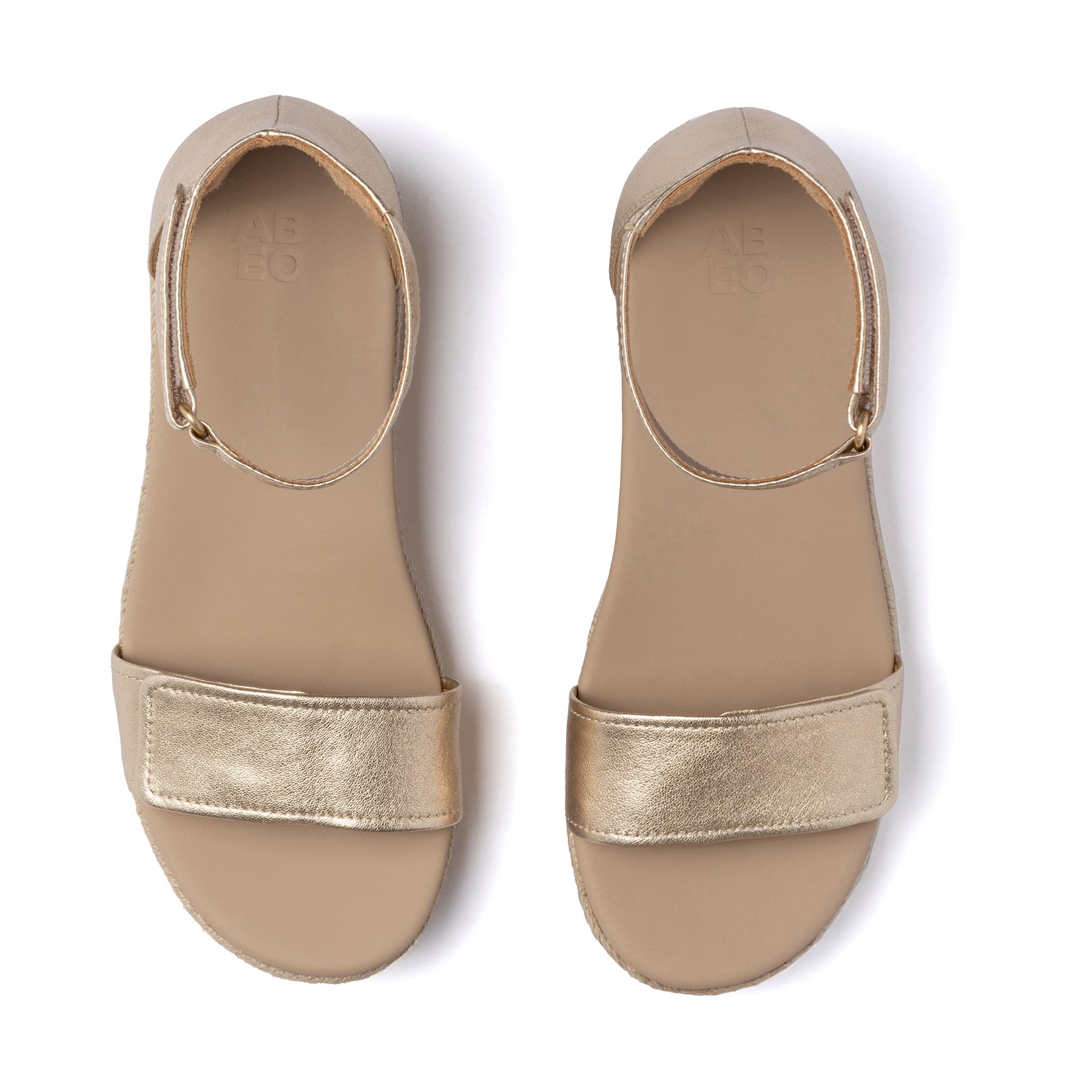Riviera Ankle Sandal - Light Gold Leather