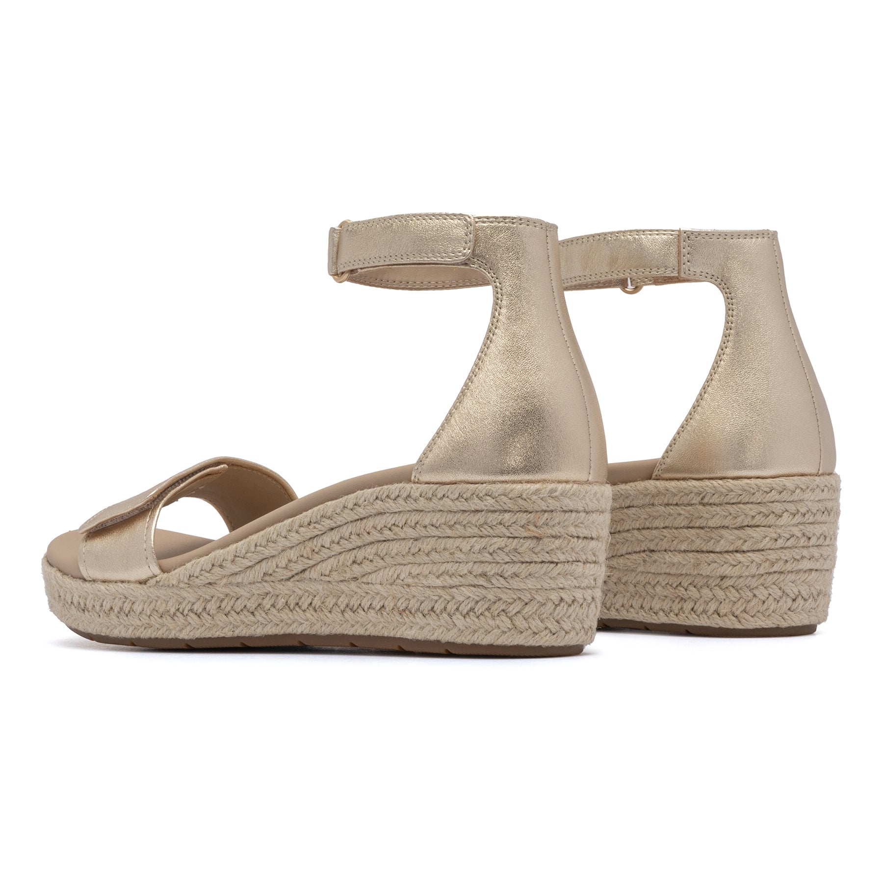 Riviera Ankle Sandal Metatarsal - Light Gold Leather