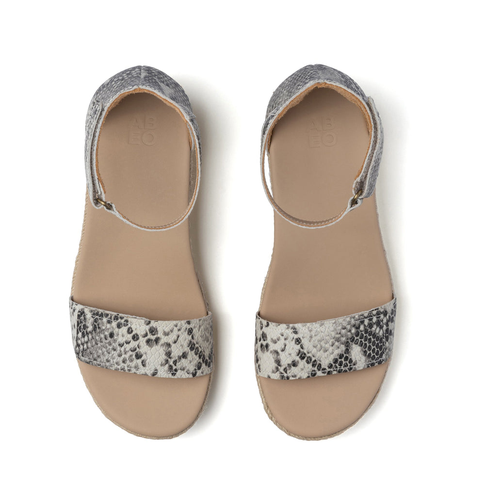 Riviera Ankle Sandal Metatarsal - Snake Print Leather