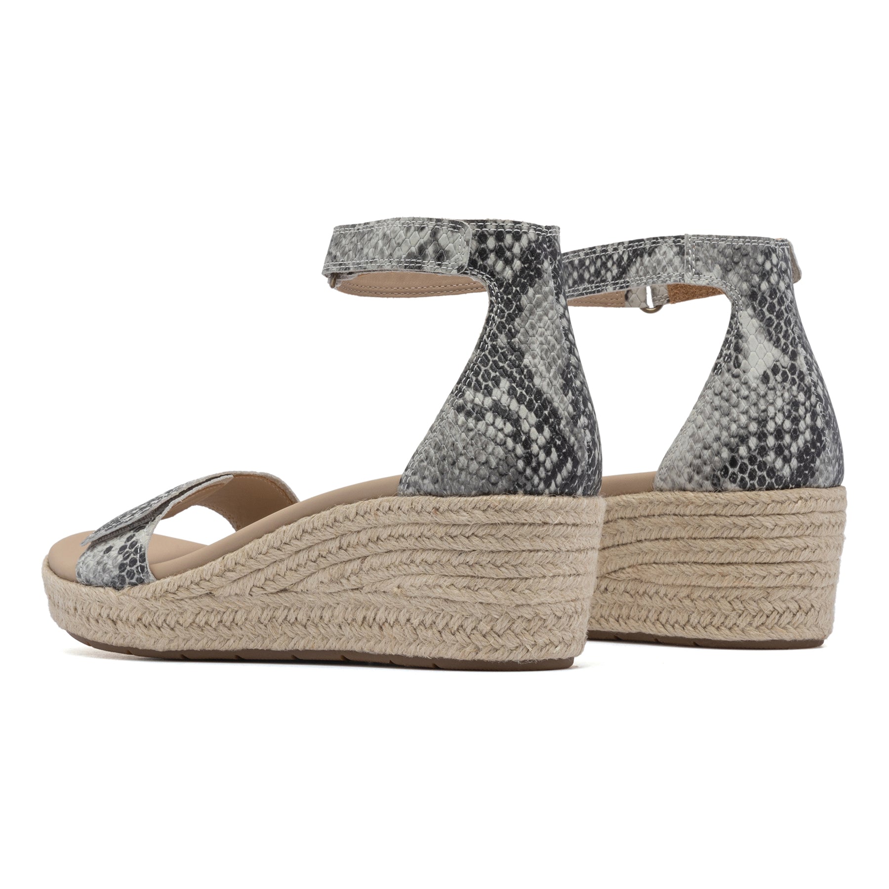 Riviera Ankle Sandal Metatarsal - Snake Print Leather