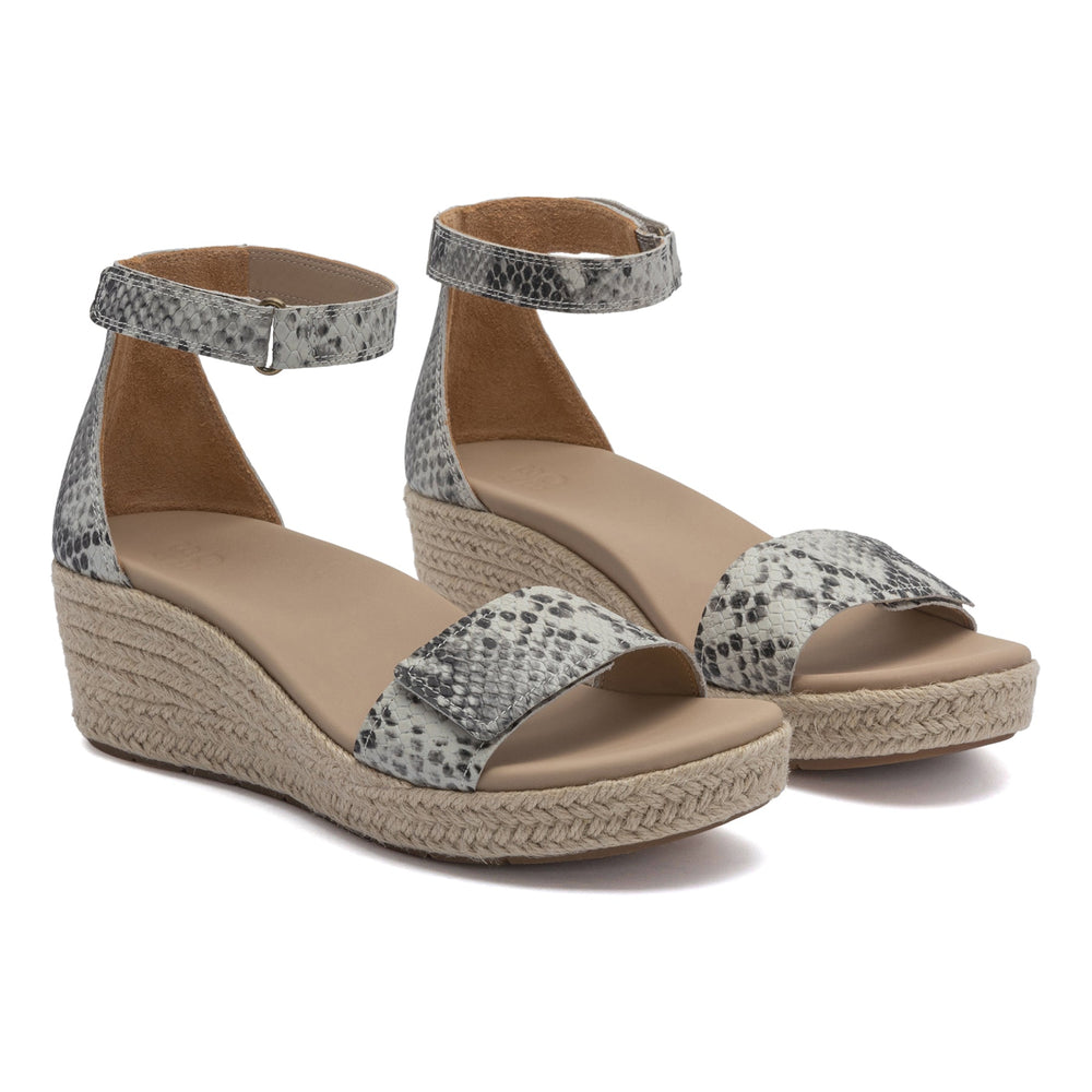 Riviera Ankle Sandal Metatarsal - Snake Print Leather