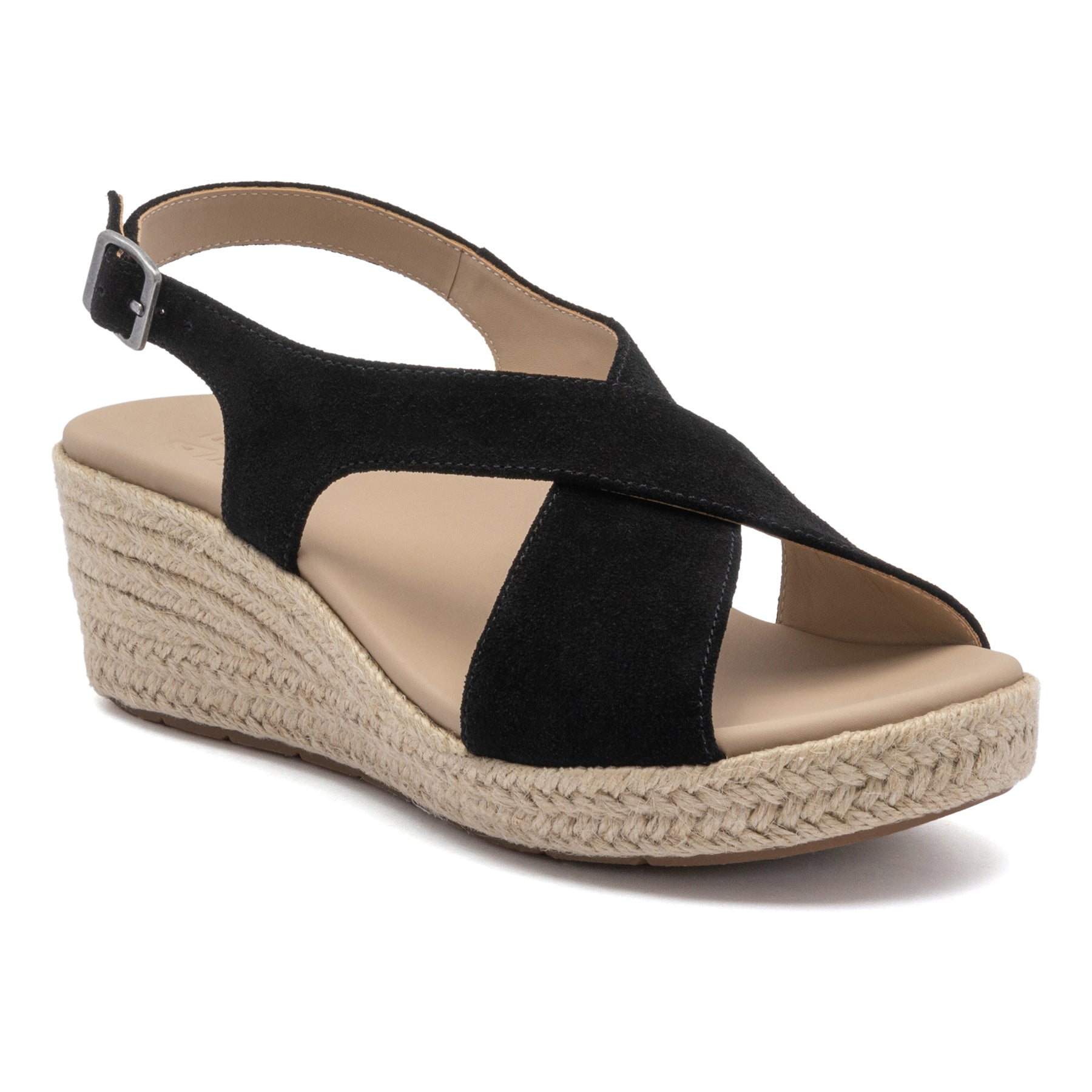 Riviera Cross - Black Suede