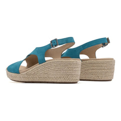 Riviera Cross Metatarsal - Teal Leather