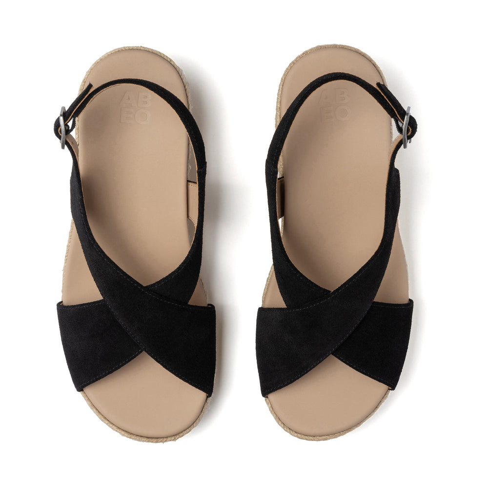 Riviera Cross Metatarsal - Black Suede
