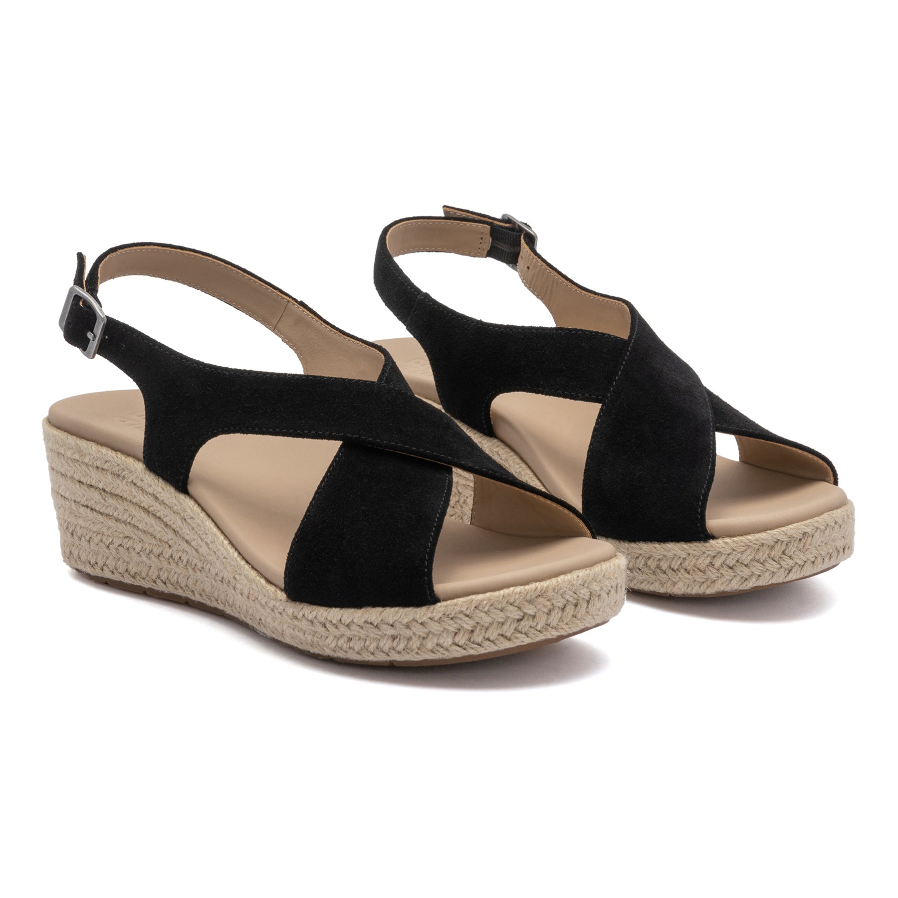 Riviera Cross Metatarsal - Black Suede
