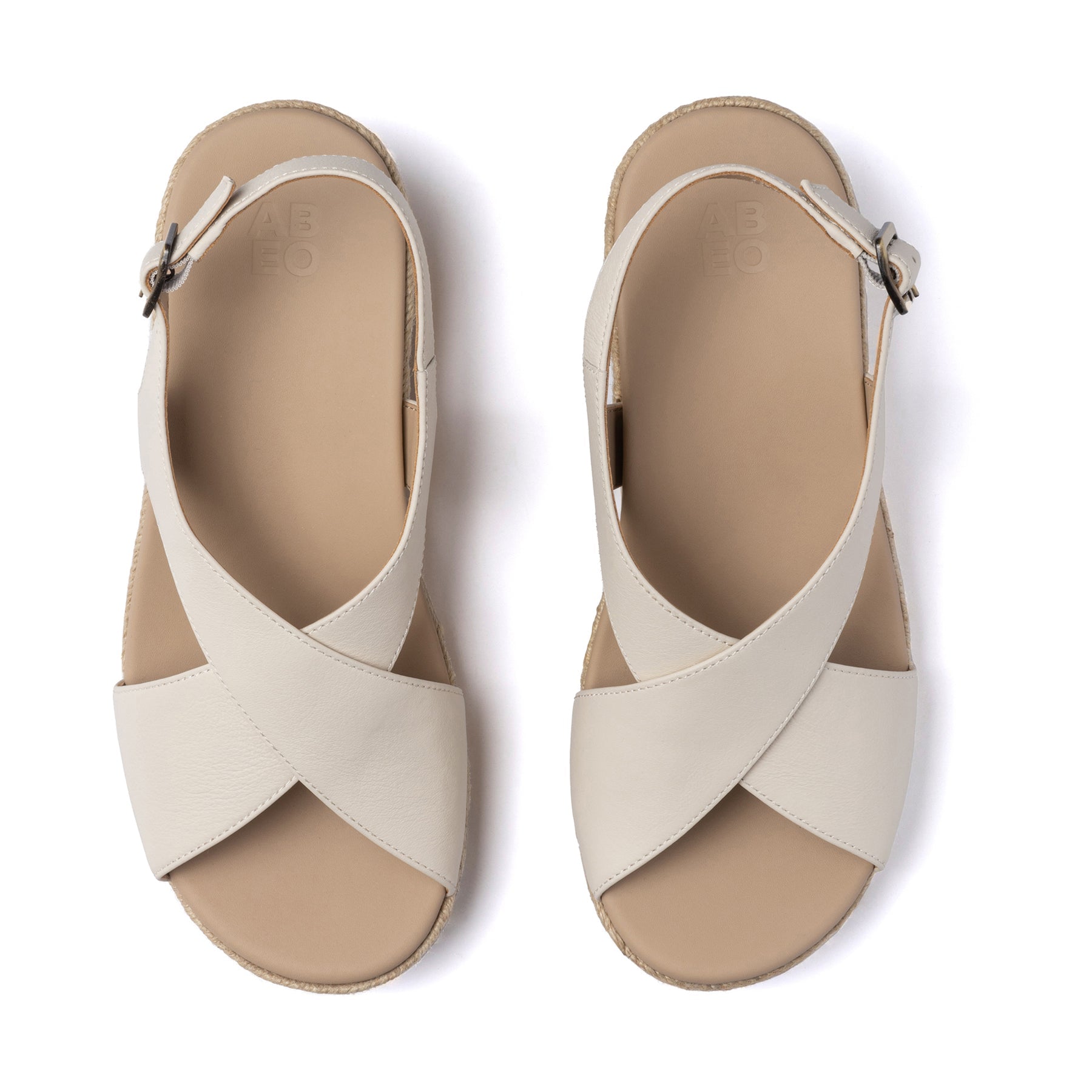 Riviera Cross Metatarsal - Off White Leather