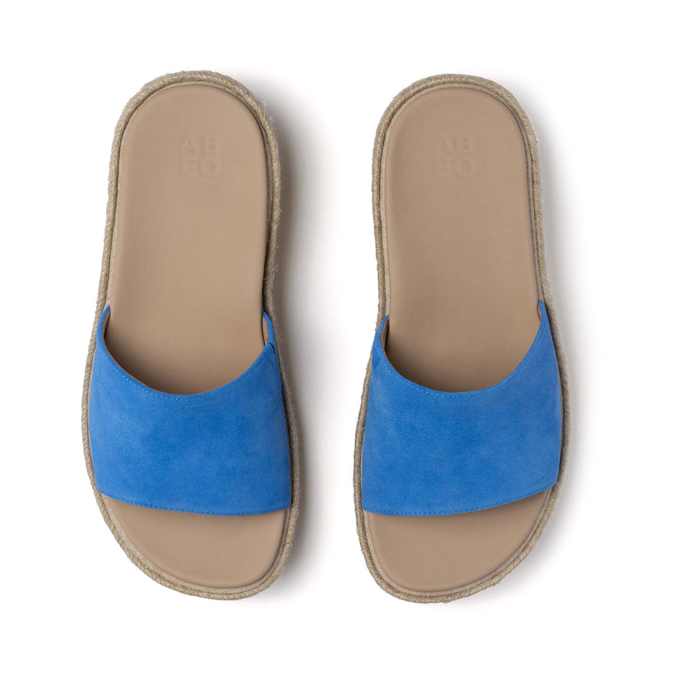 Solstice Slide - Mar Blue Suede