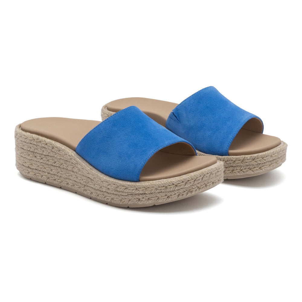 Solstice Slide - Mar Blue Suede