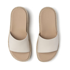 Solstice Slide Metatarsal - Off White Leather