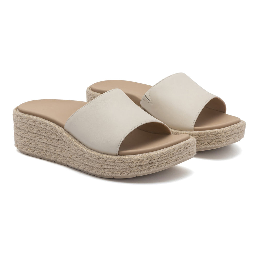 Solstice Slide Metatarsal - Off White Leather