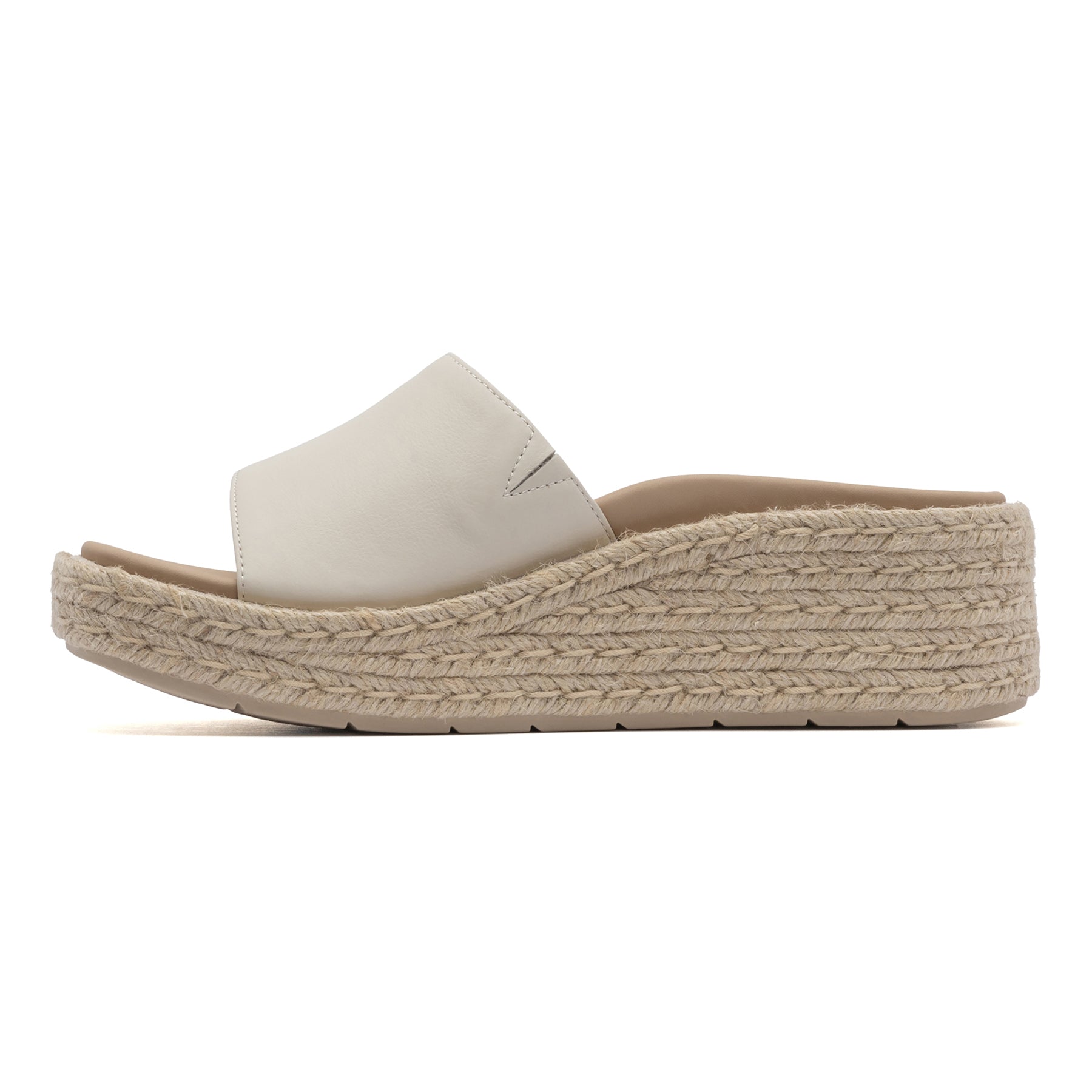 Solstice Slide Metatarsal - Off White Leather