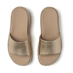Solstice Slide Metatarsal - Light Gold Leather