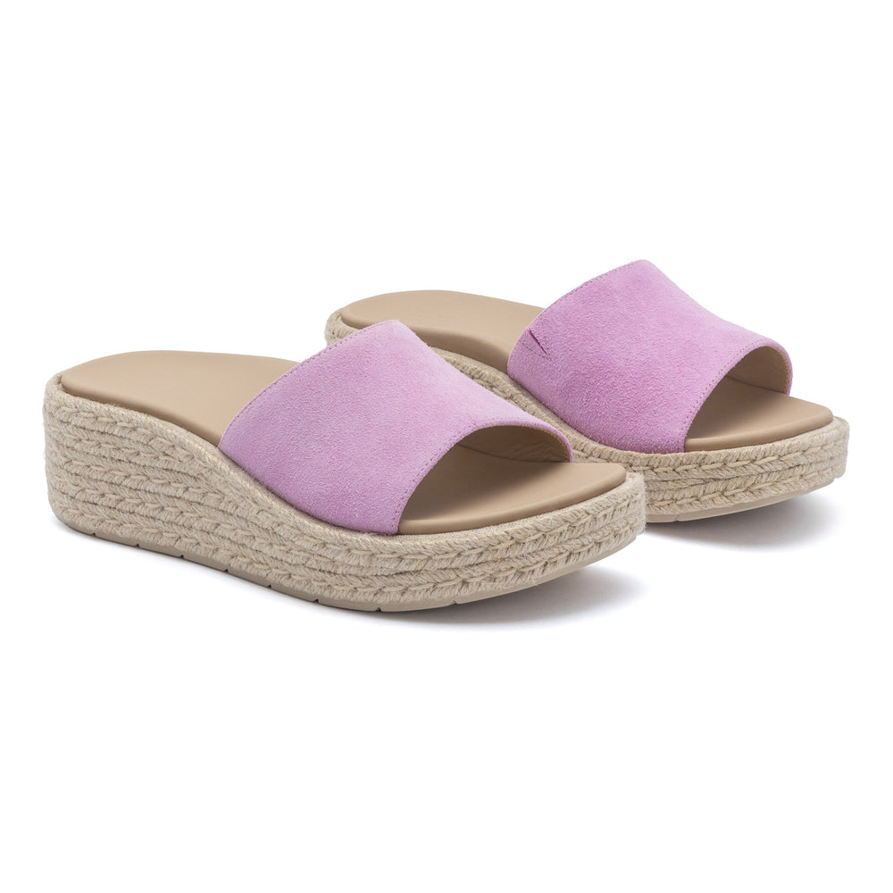 Solstice Slide - Lavender Suede