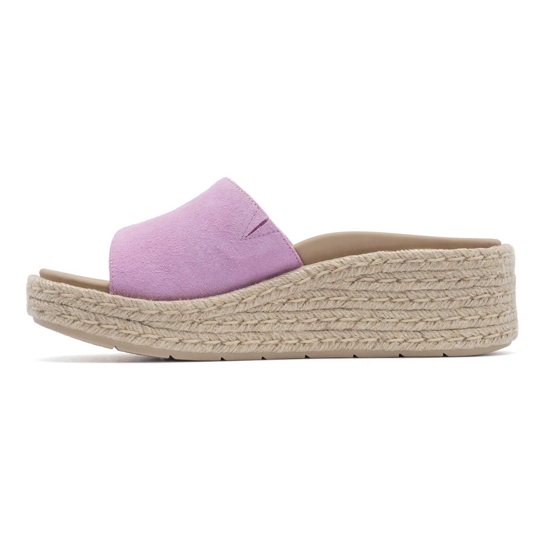 Solstice Slide - Lavender Suede