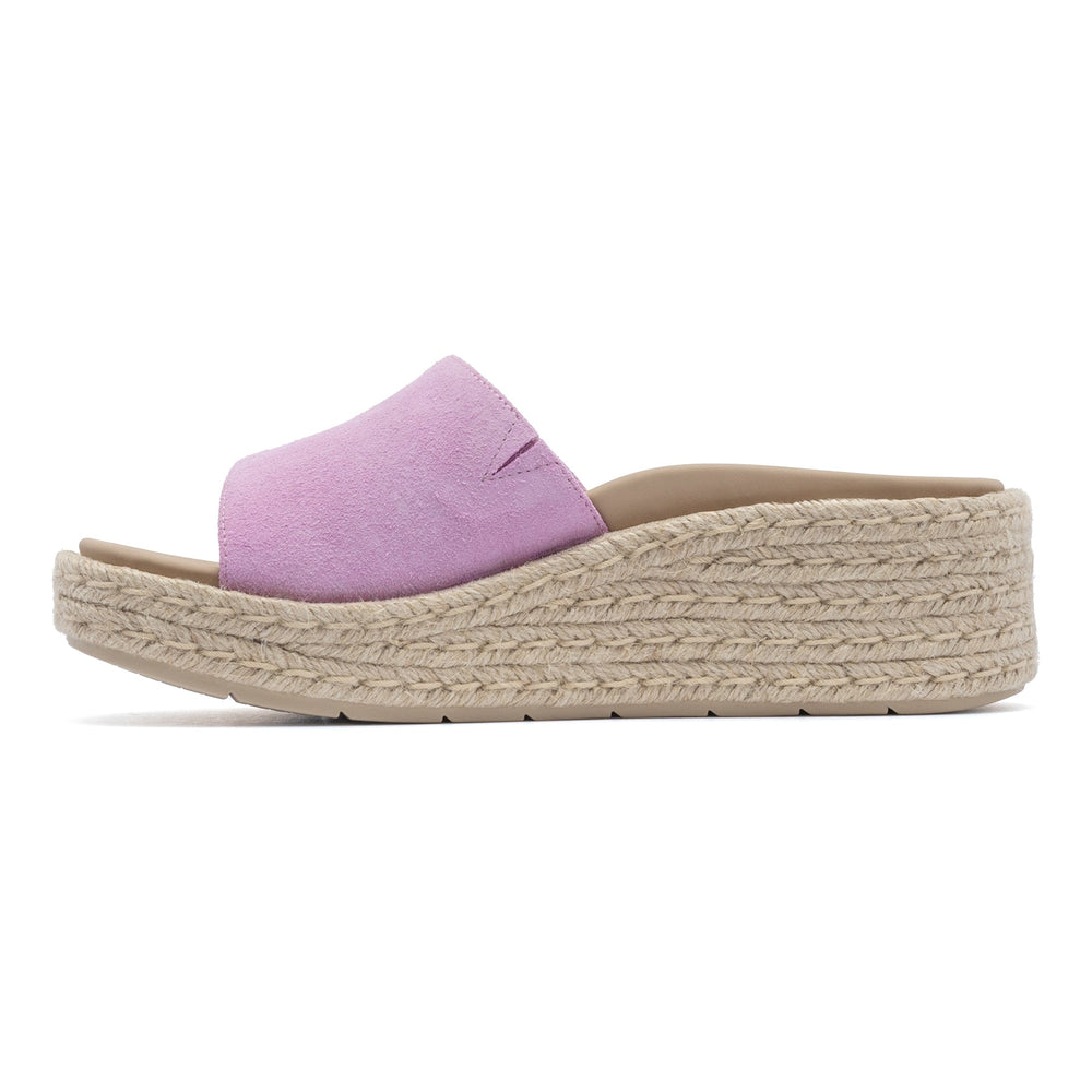 Solstice Slide - Lavender Suede