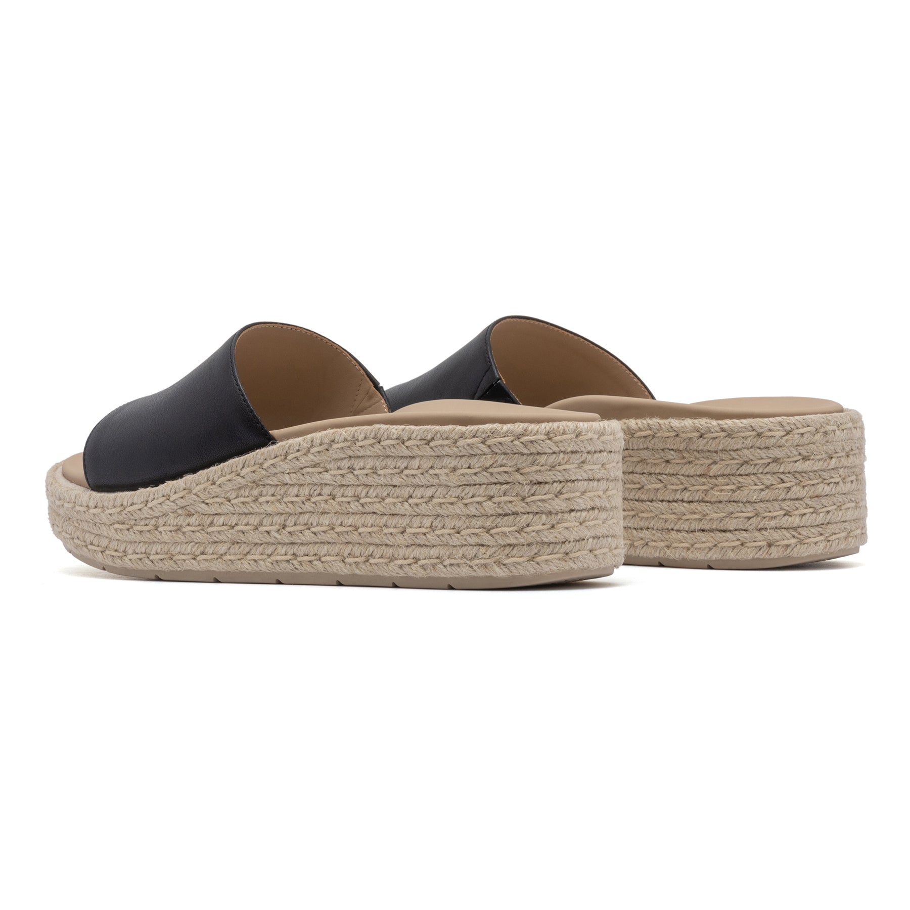 Solstice Slide Metatarsal - Black Leather
