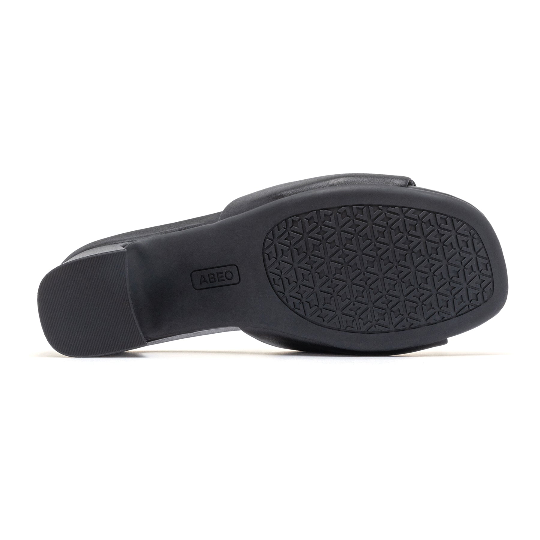 Avenue Slide - Black Leather