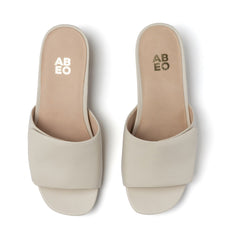Avenue Slide - Off White Leather